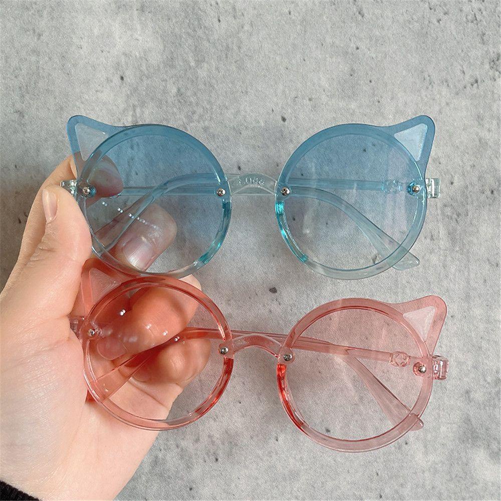 HS Kính Mát Tròn Chống Tia UV Họa Tiết Hoạt Hình Phong Cách Cổ Điển Thời Trang Mùa Hè Cho Bé Trai Và Gái