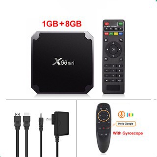 X96mini xem 4K 3D video Android tv box android 7.12 xem YouTube S905W  1G + 8G / 2G + 16G