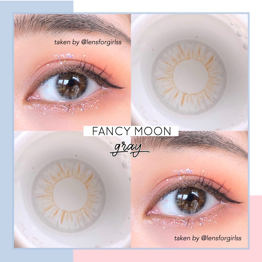 <Hàng mới về> Kính áp tròng FANCY MOON GRAY (Hsd 3-6 tháng)