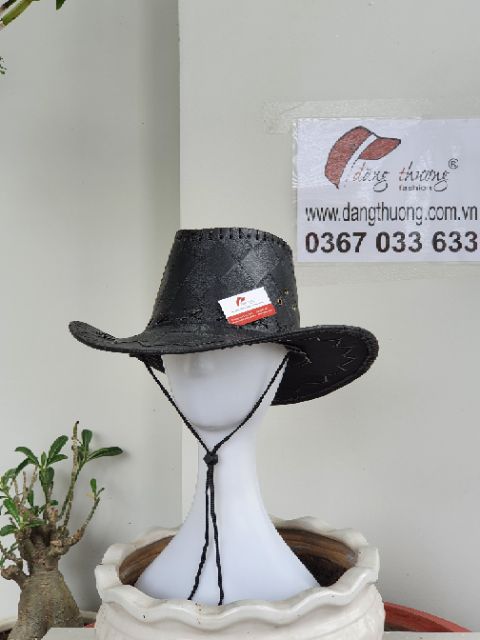Mũ nón cao bồi cowboy da Pu cao cấp HÌNH THẬT CLIP THẬT