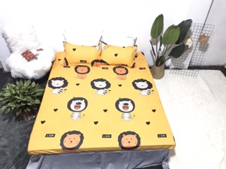 Bộ 5 món hè cotton poly mẫu Sử Tử Vàng