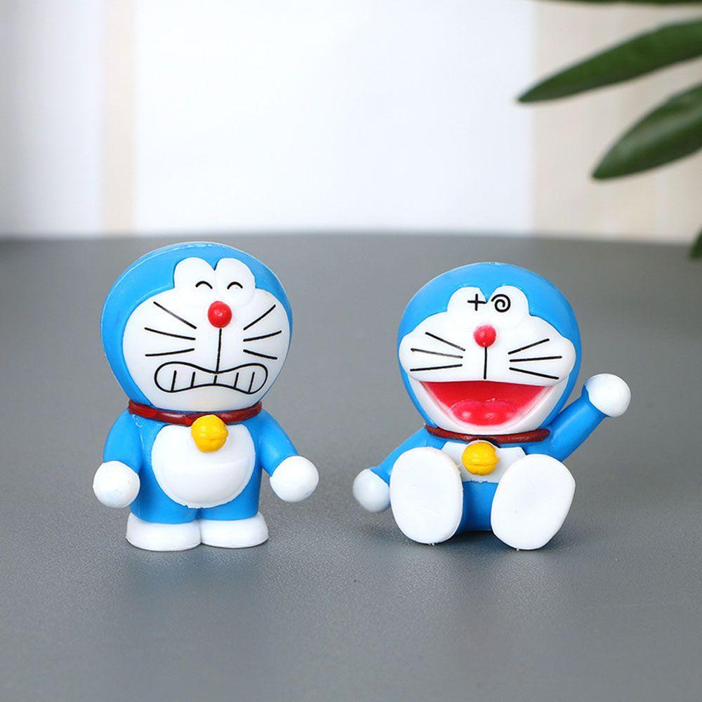 Bộ 6 Mô Hình Nhân Vật Hoạt Hình Doraemon Dùng Trang Trí