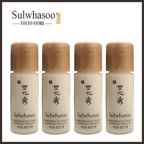 [10 chai] Nước hoa hồng và sữa dưỡng nhân sâm Sulwhasoo Concentrated Ginseng Ren