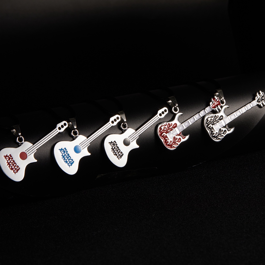 Dây chuyền RINHOO FRIENDSHIP mặt hình đàn ghi ta phong cách Âu Mỹ