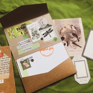 Thiệp handmade phong cách lá thư vintage đẹp