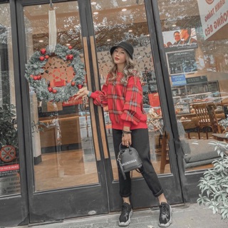 Set len đỏ noel hàng QC kèm ảnh thật