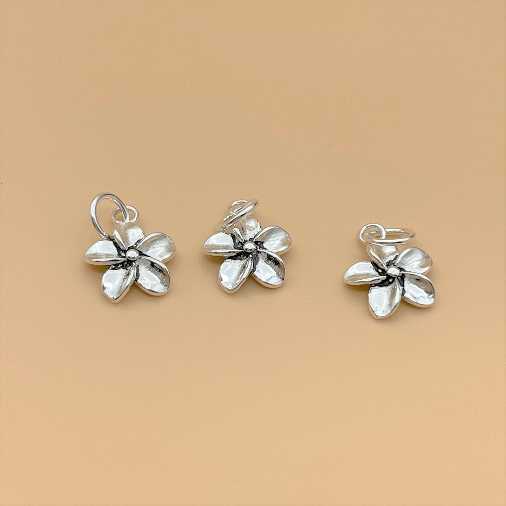 Charm móc treo hoa lan 5 cánh - Charm bạc 925 - Mã CA080 CB357