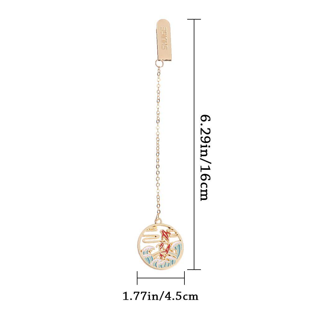Gogoup Bookmark Trường Học / Văn Phòng Phẩm Văn Phòng Hình Phi Hành Gia Tua Rua Con Sếu Kim Loại Đỏ Đánh Dấu Vị Trí