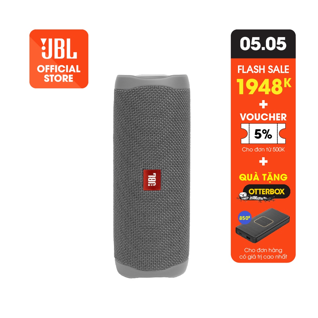 [Mã ELMALL10 giảm 10% đơn 500K] Loa Bluetooth JBL FLIP 5 - Hàng Chính Hãng