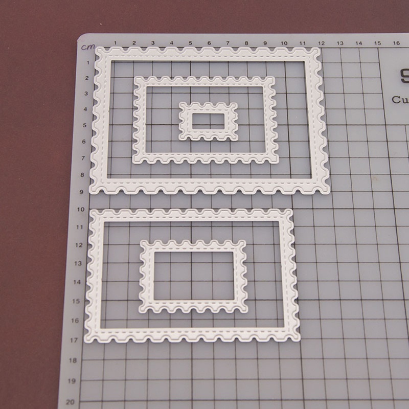 Khuôn Cắt Giấy Làm Từ Kim Loại Hình Khung Hoa Trang Trí Scrapbook