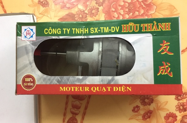Cụm moteur quạt điện hữu thành đầu trục vát