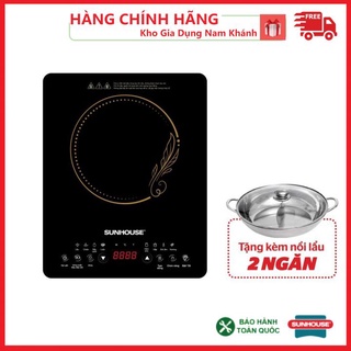 Bếp điện 🔥 bếp từ cảm ứng sunhouse shd6806 🔥 tặng kèm nồi lẩu 02 ngăn tiện dụng 🔥 bảo hành 12 tháng