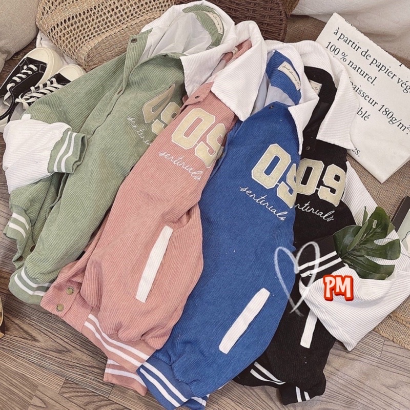 ÁO KHOÁC BOMBER NHUNG 09