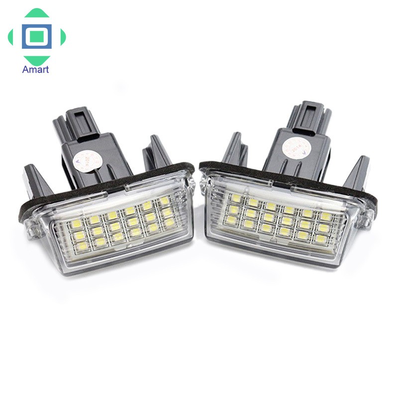 Set 2 đèn biển số 18 bóng Led cho xe Toyota Camry Yaris Corolla Fielder
