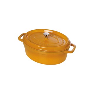 Nồi gang oval Staub Đen 27cm