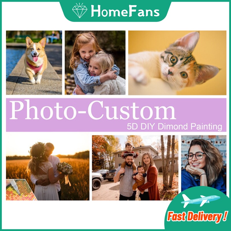 Bộ Tranh Đính Đá 5D DIY Hình Gia Đình Thú Vị Dùng Để Trang Trí Nhà