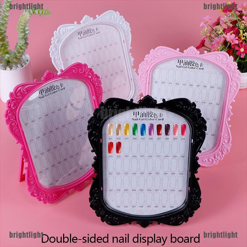 Bảng Đựng Thẻ Màu Hai Mặt 48 Ô Trưng Bày Móng Tay