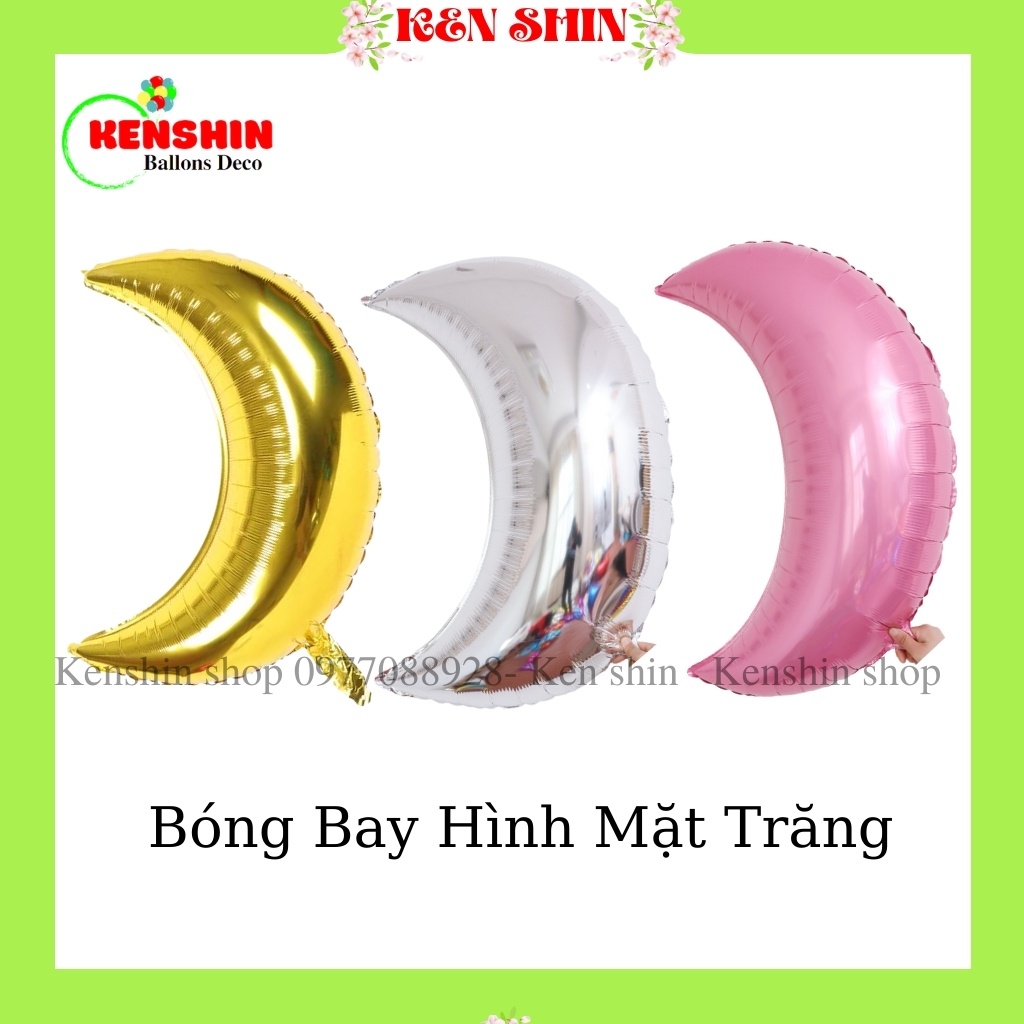 Trang Trí Sinh Nhật Kenshin Bóng Trang Trí Hình Mặt Trăng Size To Phụ Kiện Đồ Cho Sinh Nhật Đám Cưới
