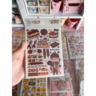 Set 4 tấm sticker dễ thương