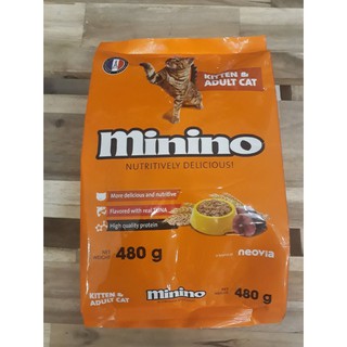 Thức Ăn Hạt Khô Minino Vị Cá Ngừ Cho Mèo Mọi Lứa Tuổi 480g