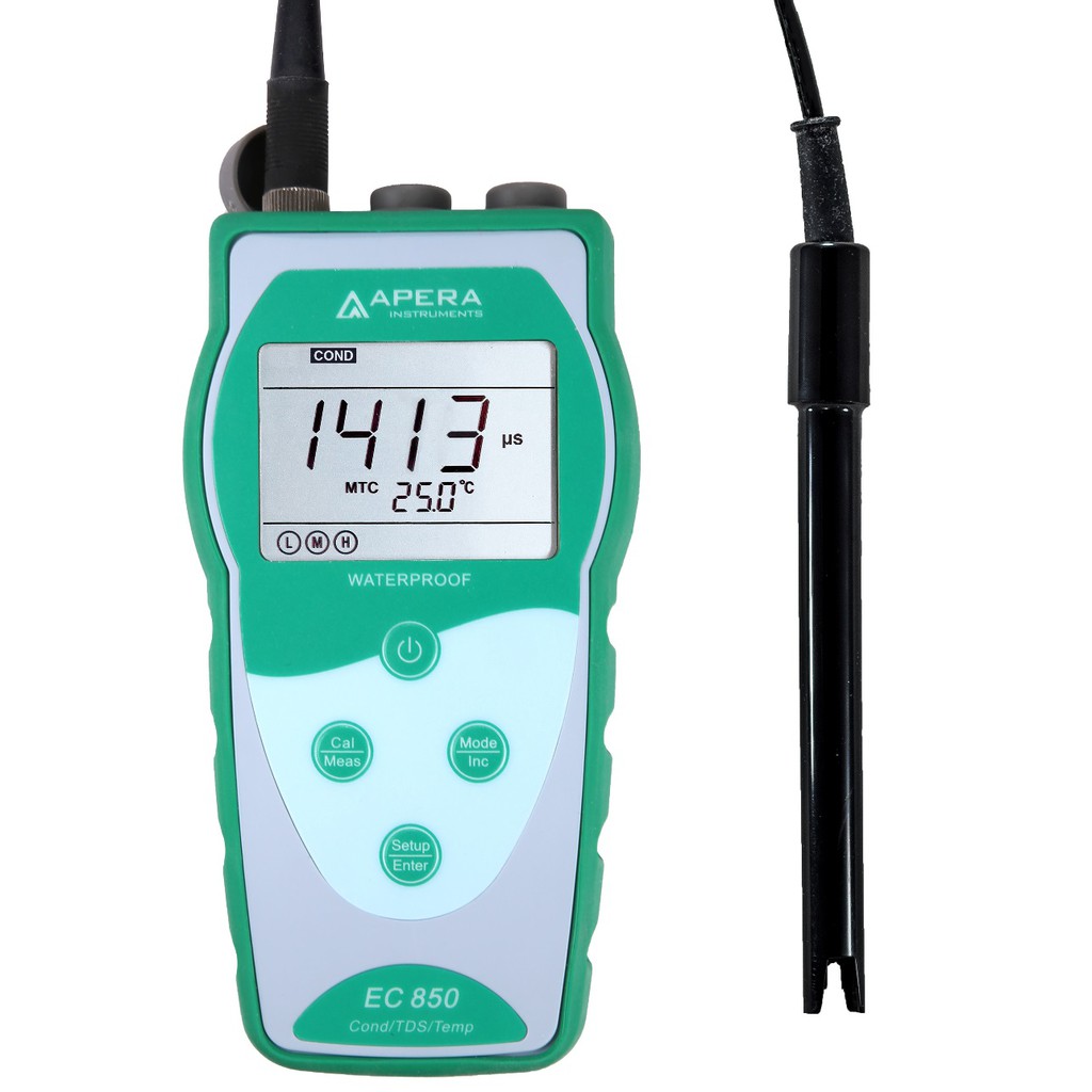 Máy đo độ dẫn/TDS/độ mặn/nhiệt độ cầm tay EC850