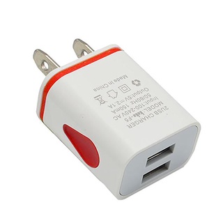 Củ Sạc 5V 2.1A US/EU Có Đèn LED