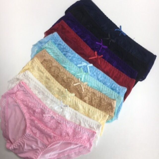 Combo 10 quần lót Cotton phối ren