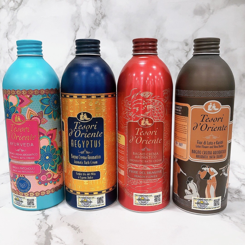 Sữa Tắm Hương Nước Hoa Tesori D'Oriente Các Mùi 500ml