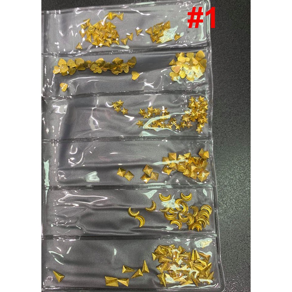 Phụ Kiện Charm Trang Trí Móng Nghệ Thuật Nhiều Hình Dáng - Lẻ 1 Túi
