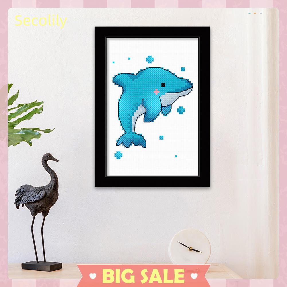 Tranh Thêu Chữ Thập 11ct Hoạ Tiết Động Vật Hoạt Hình 25x20cm Tự Làm