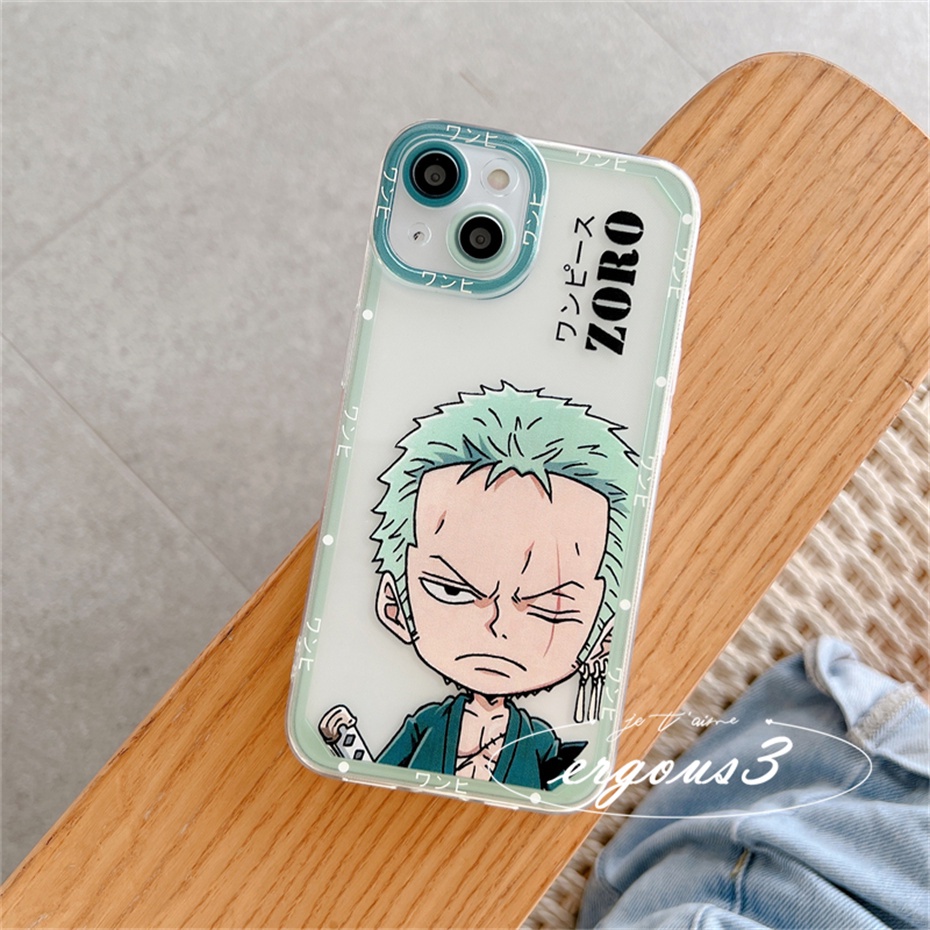 Ốp Điện Thoại Họa Tiết Luffy Và Zoro One Piece Thời Trang Cho iPhone 14 13 12 11 Pro Max X XR XS Max SE 2020 8 7 Plus