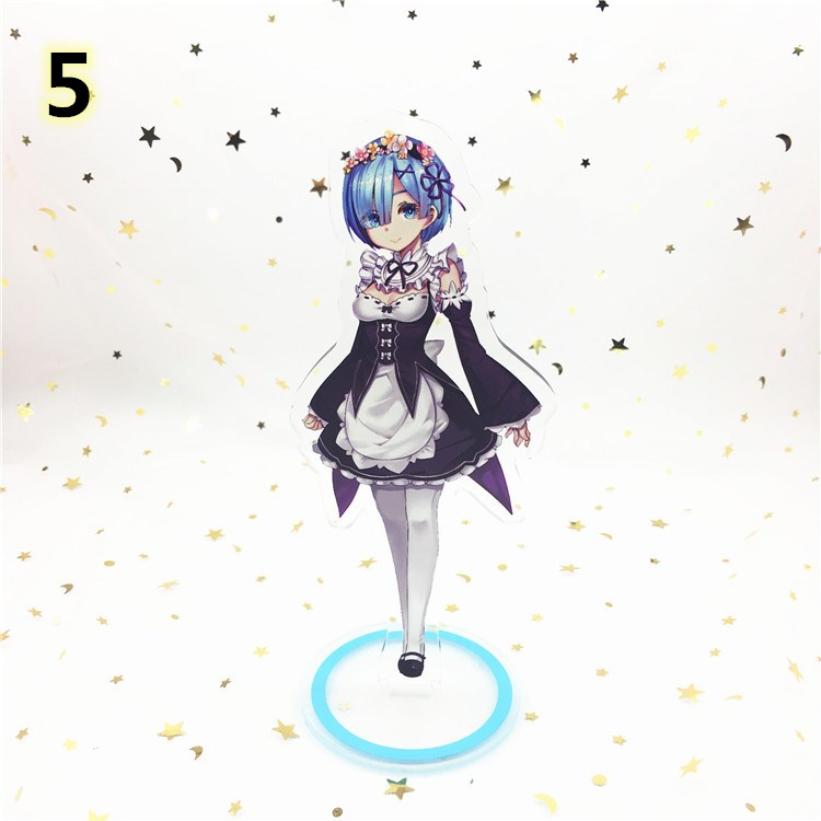 Re Zero Starting Life In Another World Ram Rem Stand Figure Model Toy