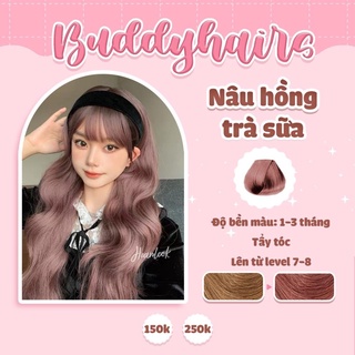 Thuốc nhuộm tóc màu Nâu hồng trà sữa