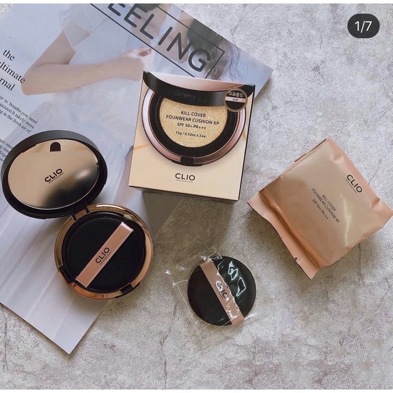 Phấn nước Cushion CLIO Kill COVER FOUNWEAR CUSHION XP SPF 50+ PA+++