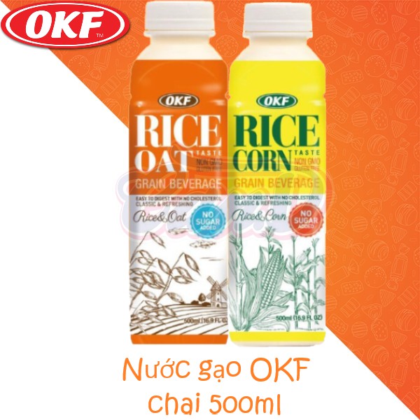 (2 vị) Nước gạo OKF chai 500ml