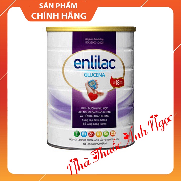 Sữa bột Enlilac Diabetes lọ 400g,900g sữa tiểu đường, sữa dinh dưỡng cho người bệnh tiểu đường, giúp ổn định đường huyết