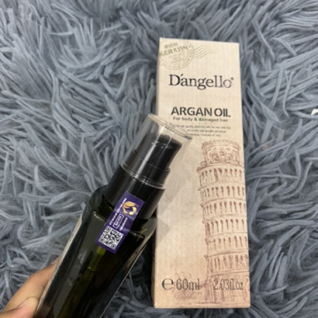 Tinh dầu phục hồi tóc hư tổn ARGAN OIL Dangello 60ml