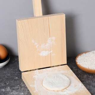 Cake dough press tool for making cakes