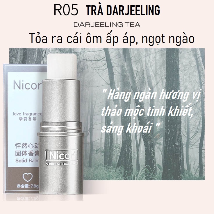 Nước Hoa Khô Nicor Dạng Sáp Lưu Hương Thơm Lâu Cho Nam Và Nữ