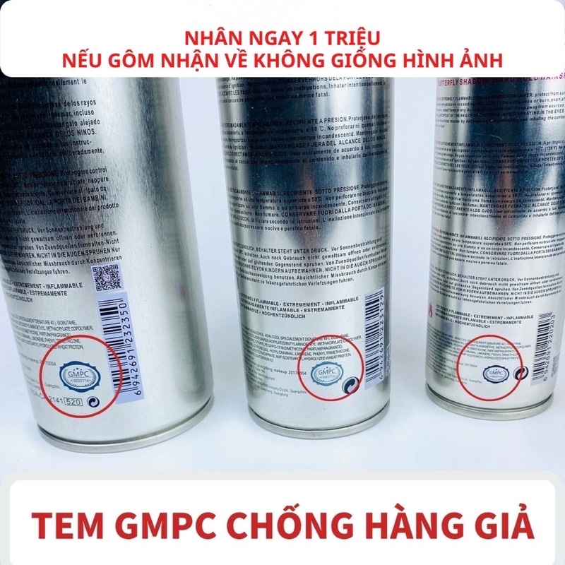 Gôm Xịt Tóc Buttrelfy Shadow 320ml 600ml Giá Rẻ Giữ Nếp Tóc