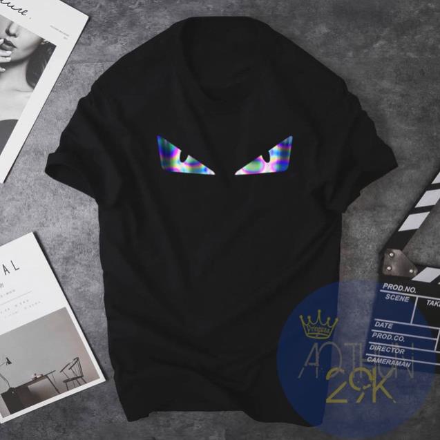 ALBUM 585 - ÁO THUN UNISEX PHẢN QUANG 7 MÀU FANDI CON MẮT