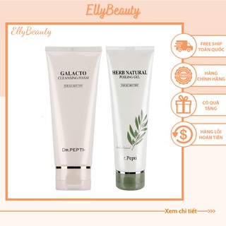Sữa Rửa Mặt Dr.Pepti Galacto Cleansing Foam và Herb Blending Cleansing Foam