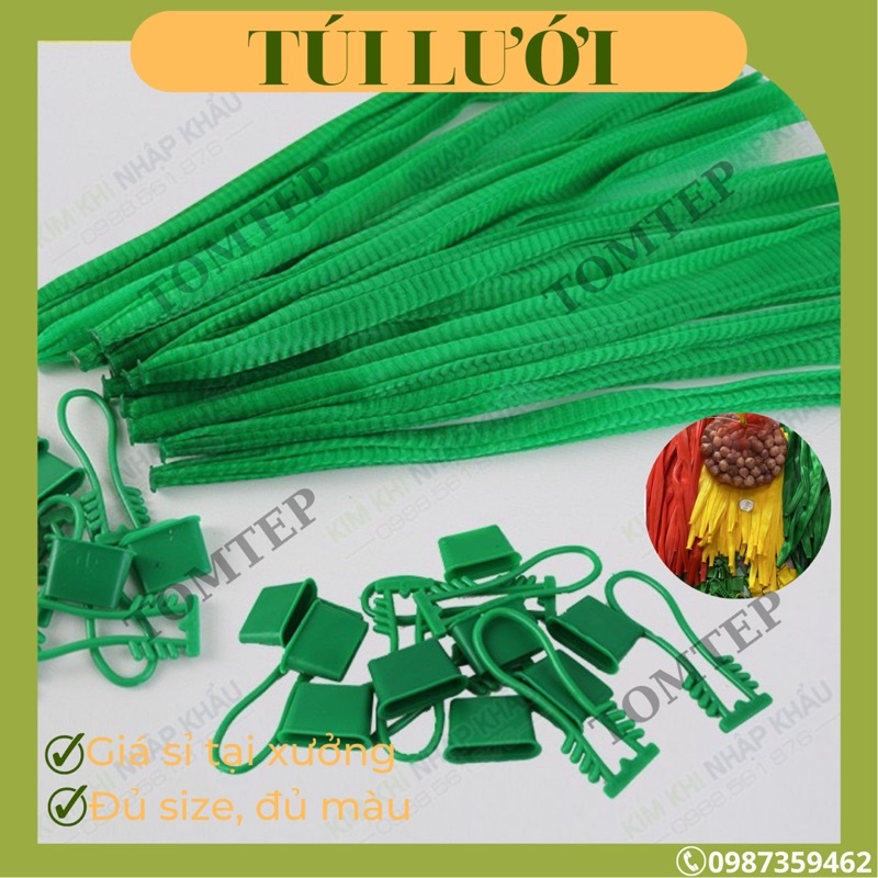 1kg túi lưới đựng hành tỏi, trái cây, đồ chơi…( đặt note size trên đơn )