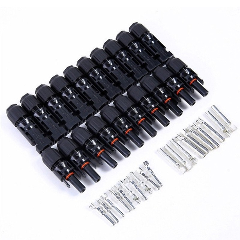 Bộ Dây Cáp Kết Nối Tấm Pin Năng Lượng Mặt Trời MC4 30A M / F IP67