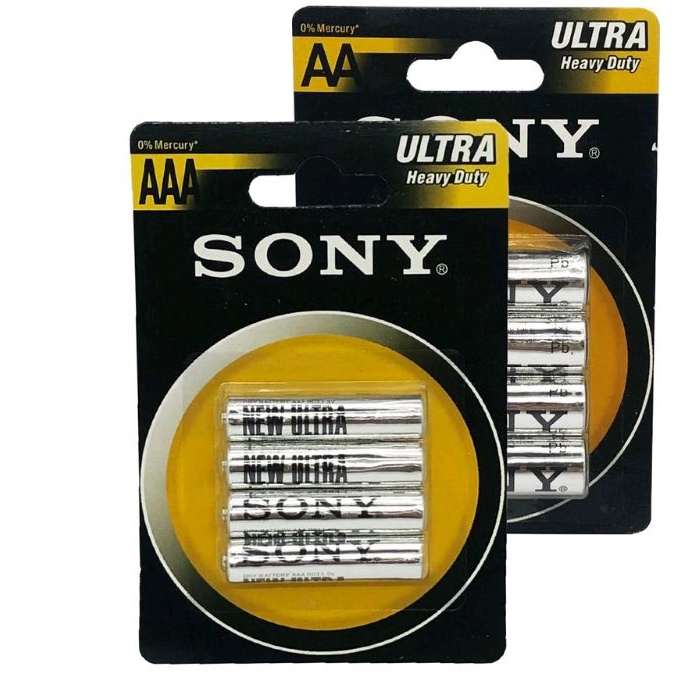 Pin Sony Ultra AA,AAA R03, R6 Cao cấp an toàn cho môi trường - Vỉ 4 viên