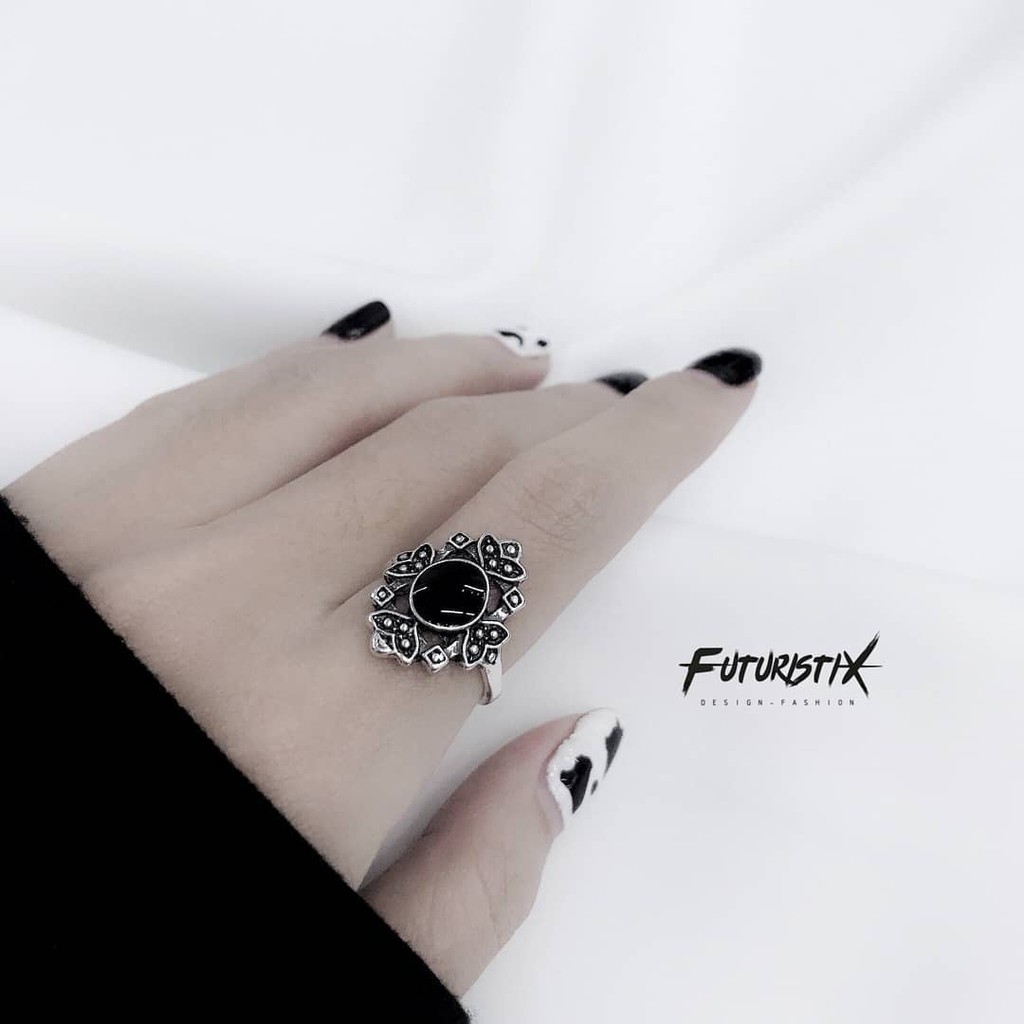Nhẫn đeo tay bằng kim loại đính đá nhân tạo phong cách retro cho nữ siêu xinh Pk222, PK195