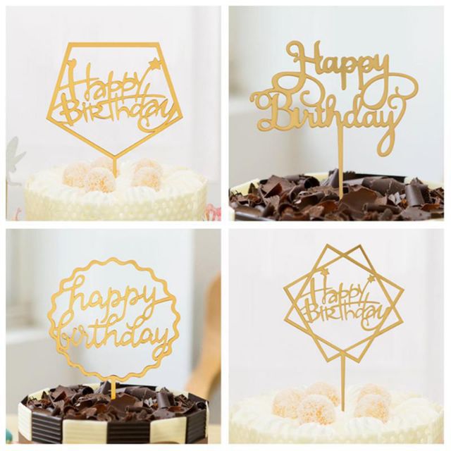 cake topper cắm bánh kem trang trí sinh nhật