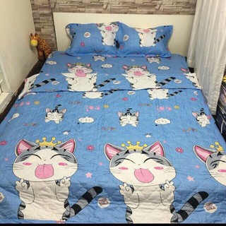 bộ drap mền 5 món cotong poli - drap giường cao cấp