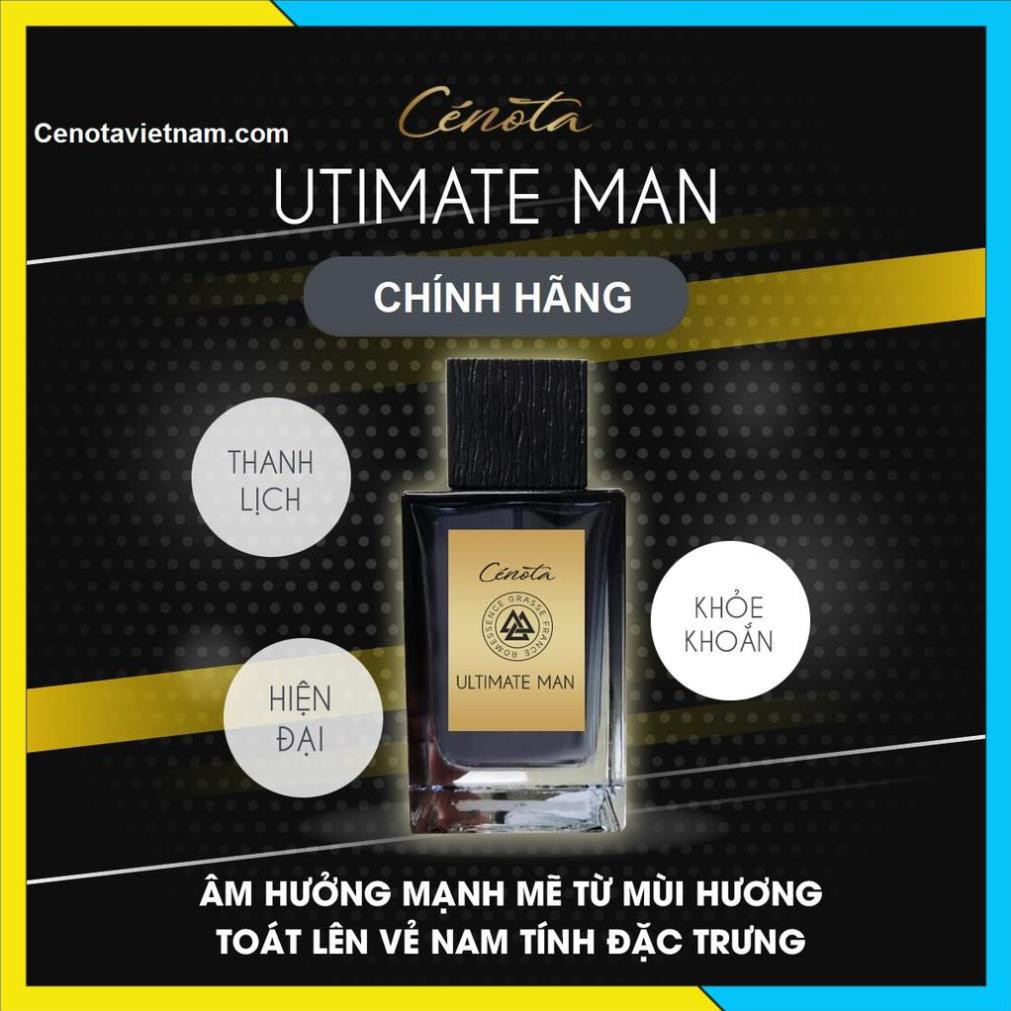 [Chính hãng] Nước hoa nam Cenota Ultimate Man 100ml, hương thơm mạnh mẽ nam tính đậm chất châu Âu - Mã PM05