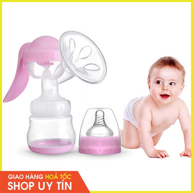 (CHỌN MÀU - Tặng 3 Túi Trữ Sữa 250ml) Máy Hút Sữa Bằng Tay Manual Breast Pump